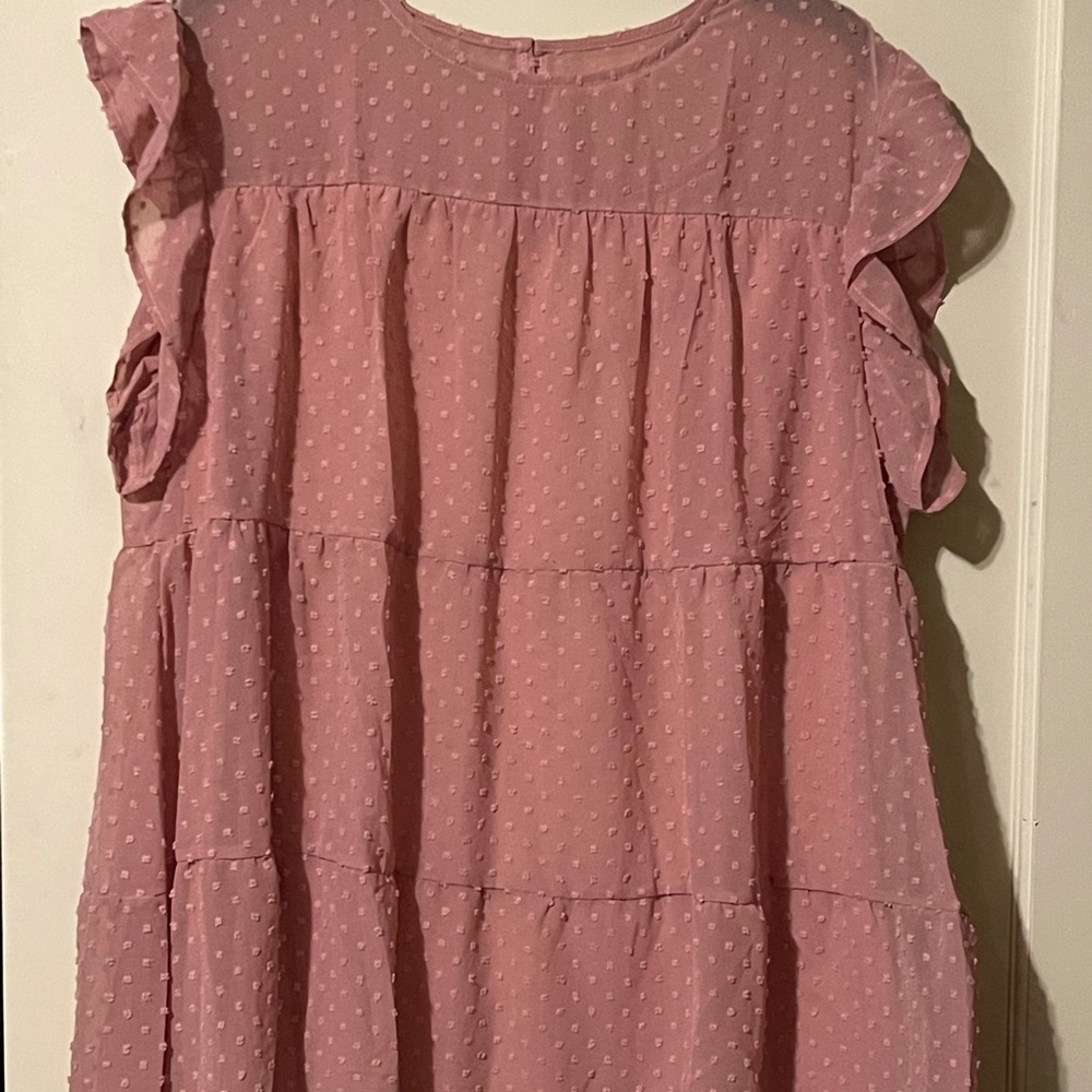 Dusty pink baby doll shirt - Picture 4 of 6